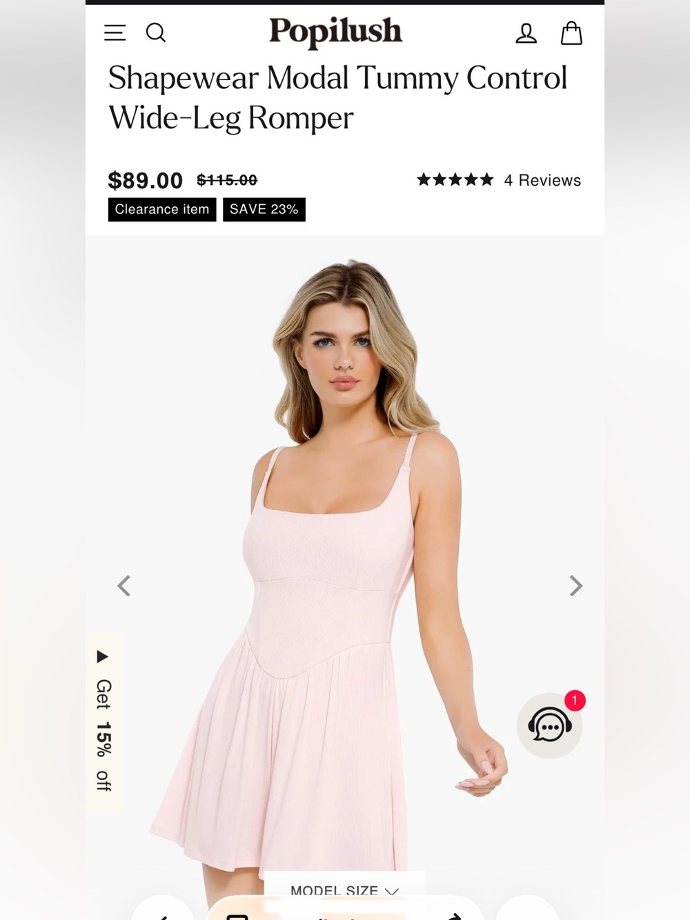 Shapewear Modal Tummy Control Wide-Leg Romper